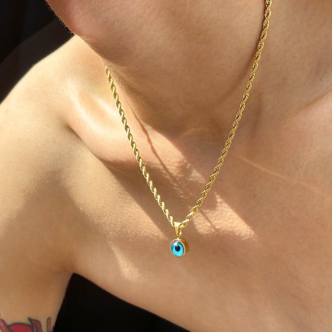 Blue Eye - Braided Chain