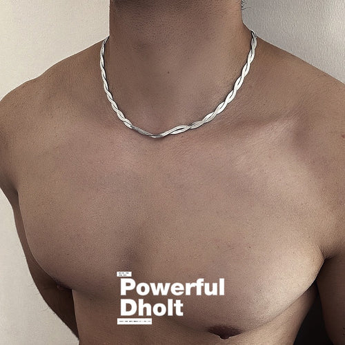 Powerful Double Flat Snake Chain