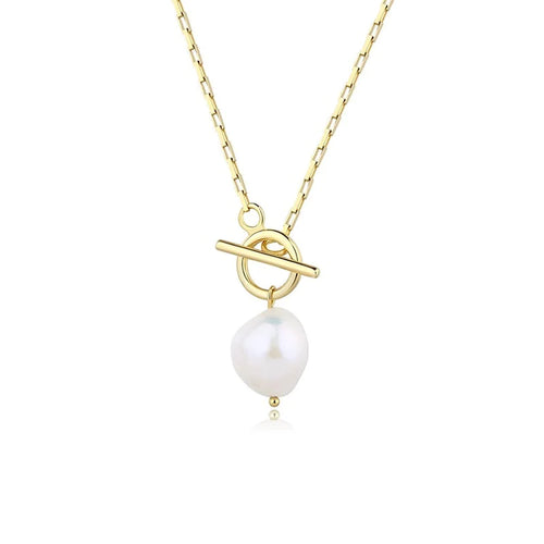 Gold OT Chain with Real Pearl