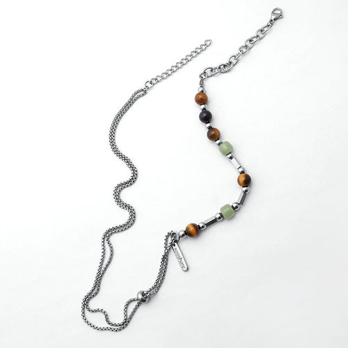 Adjustable Box Chain with Gemstones