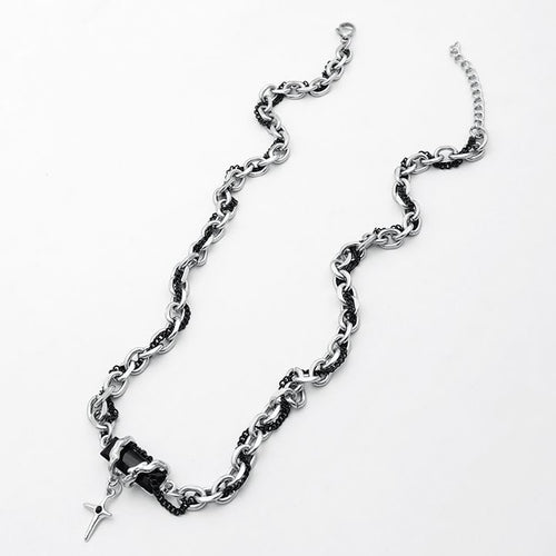 Powerful Adjustable Braided Chains with Obsidian